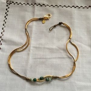 Lizzy James Gold Convertible Wrap Bracelet/Necklace